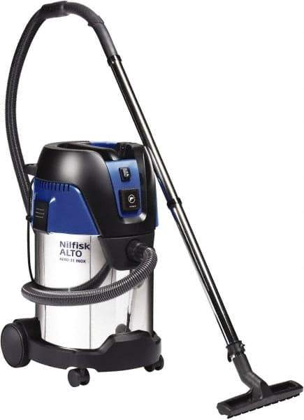 Nilfisk - 8 Gal, Stainless Steel Tank, Wet/Dry, Vacuum - 8.3 Amps - Exact Tool & Supply