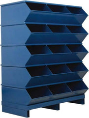 Stackbin - 5 Bin, Shelving Unit with Openings & Base - 37" Wide x 46-7/8" High - Exact Tool & Supply