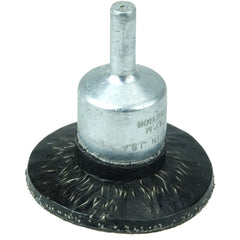 1-3/4″ Polyflex Encapsulated Circular Flared Crimped Wire End Brush, .020″ Steel Fill - Exact Tool & Supply