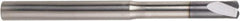 Niagara Cutter - 1/4", 2 Flute, Single End, Solid Carbide, 0.0322" Corner Radius End Mill - 3-1/2" OAL, 0° Helix, 0.36mm LOC - Exact Tool & Supply