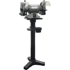 Jet - 10" Wheel Diam x 1" Wheel Width, 1-1/2 hp Bench Grinder - 1 Phase, 1,720 Max RPM, 115 Volts - Exact Tool & Supply