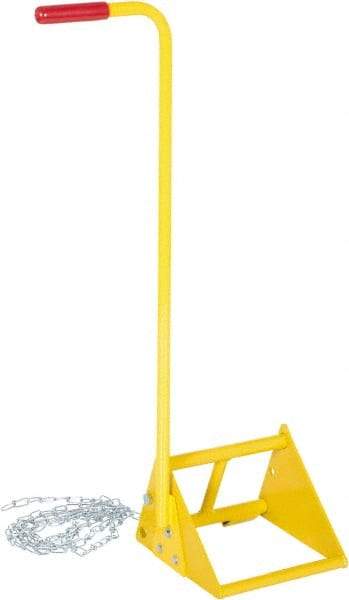 Vestil - 18-9/16" Wide x 37-15/16" High x 9-1/2" Deep, Steel Wheel Chock - Exact Tool & Supply