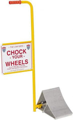 Vestil - 21-3/16" Wide x 37-9/16" High x 11-7/8" Deep, Aluminum Wheel Chock - Exact Tool & Supply