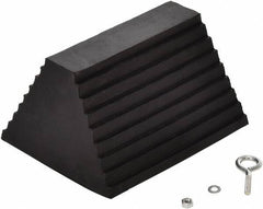 Vestil - 9-1/4" Wide x 6" High x 8" Deep, Rubber Wheel Chock - Exact Tool & Supply
