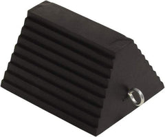 Vestil - 9-1/4" Wide x 6" High x 8" Deep, Rubber Wheel Chock - Exact Tool & Supply