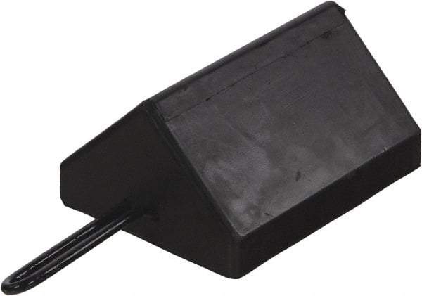 Vestil - 15-1/8" Wide x 4-7/8" High x 7-3/8" Deep, Rubber Wheel Chock - Exact Tool & Supply