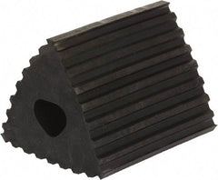 Vestil - 6-1/2" Wide x 4-3/4" High x 4-1/4" Deep, Rubber Wheel Chock - Exact Tool & Supply