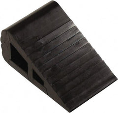 Vestil - 4" Wide x 3" High x 6-1/2" Deep, Rubber Wheel Chock - Exact Tool & Supply