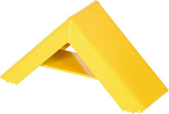 Vestil - 6" Wide x 9-1/16" High x 17-5/16" Deep, Steel Wheel Chock - Exact Tool & Supply