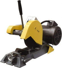 Kalamazoo - 8" Blade Diam, 1/2" Arbor Hole, Straight Chop & Cutoff Saw - 4,900 RPM, 3 hp, 220/440 Volts, 1 or 3 Phase - Exact Tool & Supply