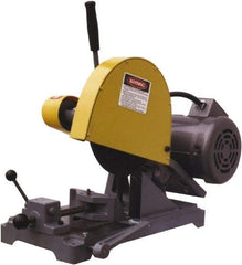 Kalamazoo - 10" Blade Diam, 5/8" Arbor Hole, Straight Chop & Cutoff Saw - 3,450 RPM, 3 hp, 220/440 Volts, 1 or 3 Phase - Exact Tool & Supply
