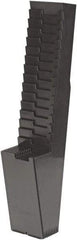 Acroprint Time Recorder - 34-1/4" High x 5" Wide 25 Pocket Adjustable Time Card Rack - Black, Use with Time Cards - Exact Tool & Supply