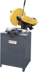 Kalamazoo - 14" Blade Diam, 1" Arbor Hole, Miter Chop & Cutoff Saw - 4,400 RPM, 5 hp, 220/440 Volts, 3 Phase - Exact Tool & Supply