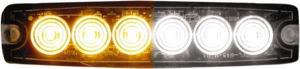 Buyers Products - Variable Flash Rate, Surface Mount Emergency Strobe Light Assembly - Powered by 12 to 24 Volts, Amber & Clear - Exact Tool & Supply