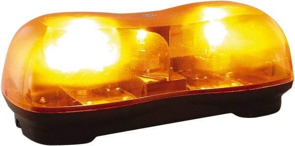 Buyers Products - 320 FPM, Magnetic Mount Emergency Halogen Lightbar Assembly - Powered by 12 to 24 Volts, Amber - Exact Tool & Supply
