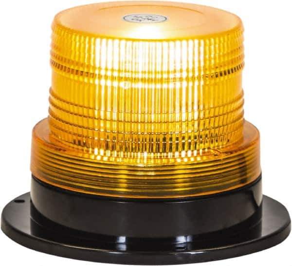 Buyers Products - 1.7 Joules, Variable Flash Rate, Magnetic or Permanent Mount Emergency Strobe Light Assembly - Powered by 12 to 24 Volts, Amber - Exact Tool & Supply