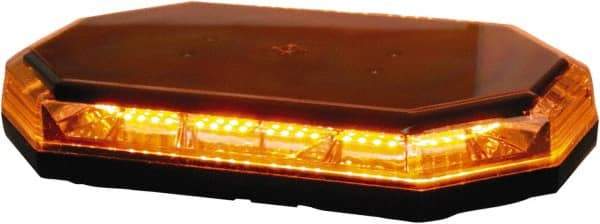 Buyers Products - Variable Flash Rate, Magnetic or Permanent Mount Emergency LED Lightbar Assembly - Powered by DC, Amber & Clear - Exact Tool & Supply