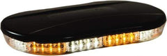 Buyers Products - Variable Flash Rate, Magnetic or Permanent Mount Emergency LED Lightbar Assembly - Powered by DC, Amber & Clear - Exact Tool & Supply