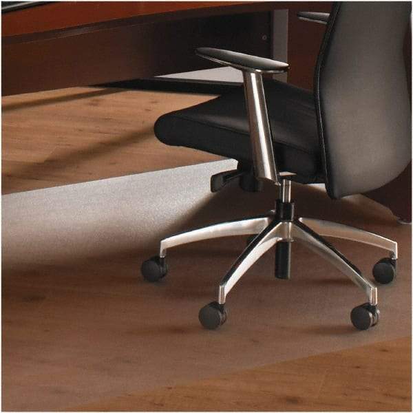 Floortex - 79" Long x 60" Wide, Chair Mat - Rectangular, Straight Edge Style - Exact Tool & Supply