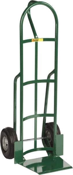 Little Giant - 800 Lb Capacity 49" OAH Hand Truck - 13-1/2 x 16" Base Plate, Loop Handle, Steel, Pneumatic Wheels - Exact Tool & Supply