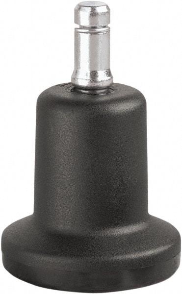 Master Caster - Matte Black Caster Set - For Wood & Tubular Metal Chairs & Office Furniture - Exact Tool & Supply