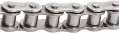 Tritan - 1/2" Pitch, ANSI 41, Single Strand Roller Chain - Chain No. 41SS, 1,349 Lb. Capacity, 10 Ft. Long, 0.306" Roller Diam, 0.246" Roller Width - Exact Tool & Supply