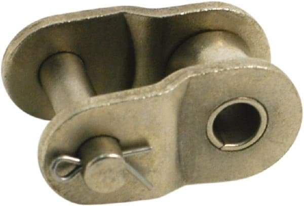 Tritan - 1-1/4" Pitch, ANSI 100, Roller Chain Offset Link - For Use with Single Strand Chain - Exact Tool & Supply