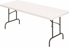 ALERA - 30" Long x 60" Wide x 29" High, Folding Table - Platinum - Exact Tool & Supply