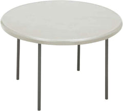 ICEBERG - 48" Wide x 29" High x 48" Diam, Folding Table - Platinum - Exact Tool & Supply