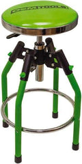 OEM Tools - 330 Lb Capacity, Adjustable Creeper Seat - Chrome, 35.2" High x 14" Wide - Exact Tool & Supply