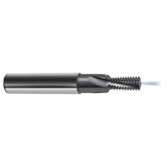 1/2-13 4FL Carbide Thread Mill-Coolant Thru-TiCN - Exact Tool & Supply