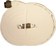 Dixon Valve & Coupling - 1-1/2" ID, 360 Working psi, Yellow Polyester Fire Hose - Male x Female NST (NH) Ends, 50' Long, 1,080 Burst psi - Exact Tool & Supply
