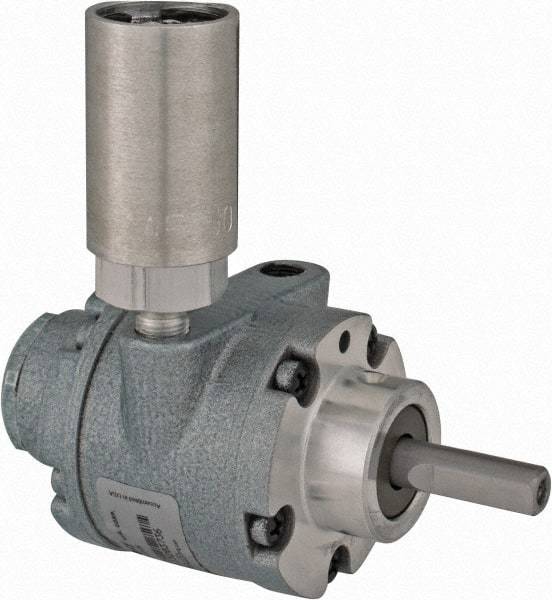 Gast - 1/2 hp Reversible Hub Air Actuated Motor - 6,000 Max RPM, 1.14" Shaft Length, 4.66" OAL, 3/8" Shaft Diam - Exact Tool & Supply