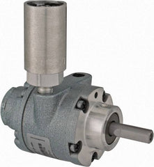Gast - 1/2 hp Reversible Hub Air Actuated Motor - 6,000 Max RPM, 1.14" Shaft Length, 4.66" OAL, 3/8" Shaft Diam - Exact Tool & Supply