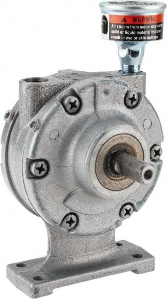 Gast - 3/4 hp Counterclockwise Foot Air Actuated Motor - 3,000 Max RPM, 1.13" Shaft Length, 4.94" OAL, 1/2" Shaft Diam - Exact Tool & Supply