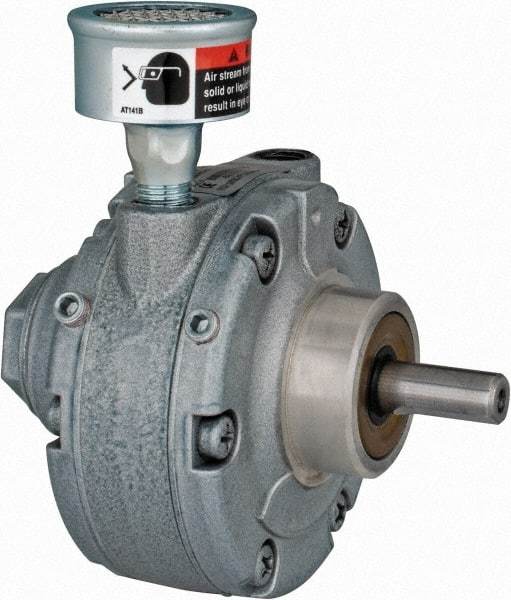 Gast - 3/4 hp Counterclockwise Hub Air Actuated Motor - 3,000 Max RPM, 1.13" Shaft Length, 4.94" OAL, 1/2" Shaft Diam - Exact Tool & Supply