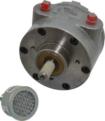 Gast - 1-1/2 hp Reversible Face Air Actuated Motor - 3,000 Max RPM, 1.12" Shaft Length, 5.81" OAL, 1/2" Shaft Diam - Exact Tool & Supply