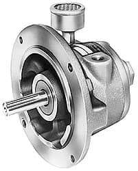 Gast - 9 hp Reversible NEMA 143/145TC Air Actuated Motor - 2,000 Max RPM, 2.13" Shaft Length, 13.65" OAL, 7/8" Shaft Diam - Exact Tool & Supply