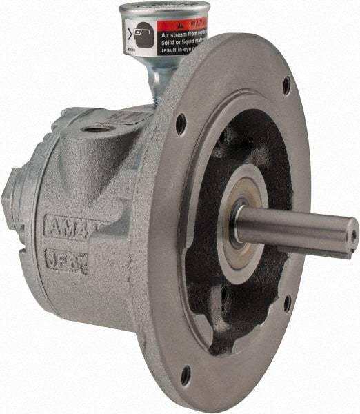 Gast - 1-1/2 hp Reversible NEMA 56C Air Actuated Motor - 3,000 Max RPM, 2.06" Shaft Length, 6.69" OAL, 5/8" Shaft Diam - Exact Tool & Supply