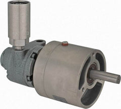 Gast - 1/3 hp Reversible Face Air Actuated Motor - 15:1 Gear Ratio, 350 Max RPM, 6.88" OAL, 1/2" Shaft Diam - Exact Tool & Supply