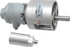 Gast - 1/3 hp Reversible Face Air Actuated Motor - 15:1 Gear Ratio, 400 Max RPM, 7.31" OAL, 1/2" Shaft Diam - Exact Tool & Supply