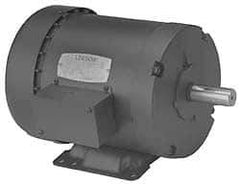 Leeson - 1/3 Max hp, 1,725 Max RPM, Electric AC DC Motor - 208-230/460 V Input, Three Phase, 48 Frame - Exact Tool & Supply