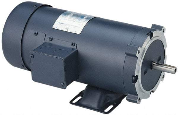 Leeson - 1 Max hp, 3,450 Max RPM, Electric AC DC Motor - 115, 208, 230 V Input, Single Phase, 56 Frame - Exact Tool & Supply