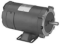 Leeson - 3/4 Max hp, 1,800 Max RPM, Electric AC DC Motor - 12 V Input, 56C Frame - Exact Tool & Supply