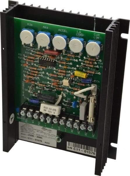 Dart Controls - 2 Max hp, 30 Max RPM, Electric AC DC Motor - 120, 240 V Input - Exact Tool & Supply