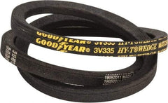 Continental ContiTech - Section 3V, 34" Outside Length, V-Belt - Fiber Reinforced Wingprene Rubber, HY-T Wedge MatchmakerEnvelope, No. 3V335 - Exact Tool & Supply