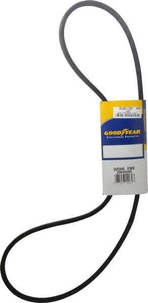 Continental ContiTech - Section 3V, 56" Outside Length, V-Belt - Fiber Reinforced Wingprene Rubber, HY-T Wedge MatchmakerEnvelope, No. 3V560 - Exact Tool & Supply