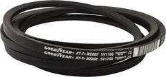 Continental ContiTech - Section 5V, 170" Outside Length, V-Belt - Fiber Reinforced Wingprene Rubber, HY-T Wedge MatchmakerEnvelope, No. 5V1700 - Exact Tool & Supply