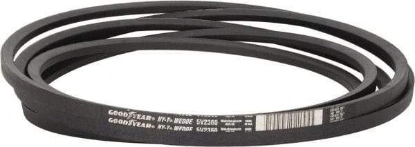 Continental ContiTech - Section 5V, 236" Outside Length, V-Belt - Fiber Reinforced Wingprene Rubber, HY-T Wedge MatchmakerEnvelope, No. 5V2360 - Exact Tool & Supply