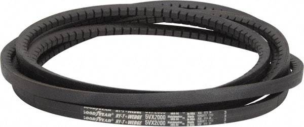 Continental ContiTech - Section 5VX, 200" Outside Length, V-Belt - Fiber Reinforced Wingprene Rubber, HY-T Wedge Matchmaker Cogged, No. 5VX2000 - Exact Tool & Supply